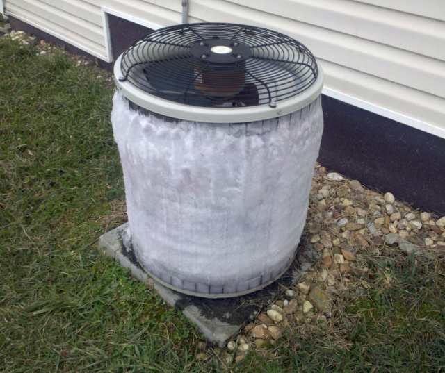 condenser and evaporator coils frozen air conditioning broken ac